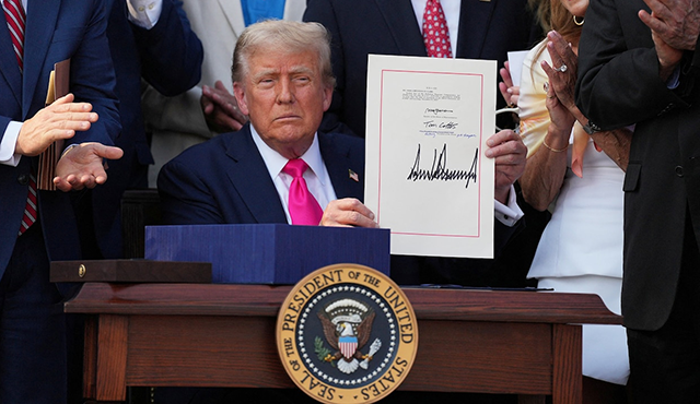 President Donald Trump signing the 'Big Beautiful Bill"