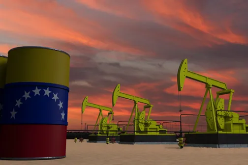 Oil rigs in Venezuela