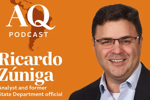 AQ Podcast episode card featuring Ricardo Z&uacute;niga